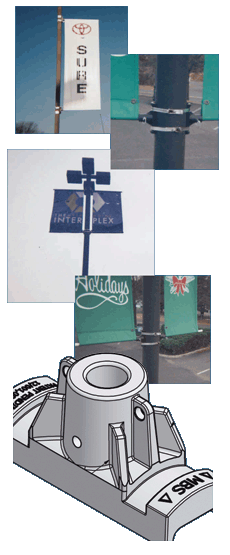 Magnetic Banner System in Use